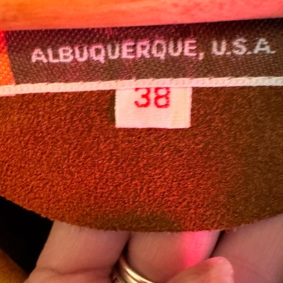 Pioneer Wear Leather, Suede, Sherpa lined patchwork Hippie Boho Vest 38 - Picture 4 of 9